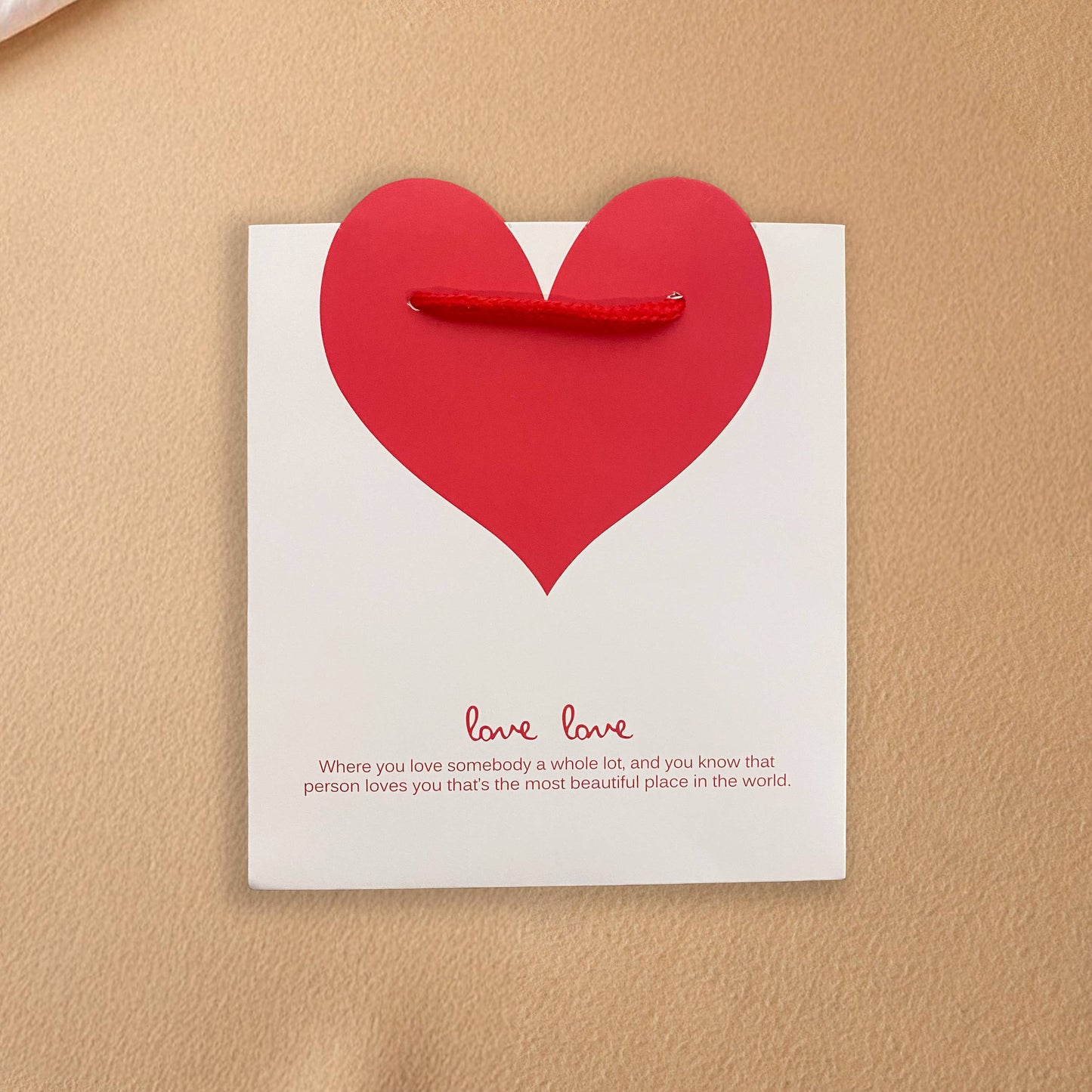 ByHome - 10pcs, 5 colors dual-colored Love heart gift bag w/ tissue