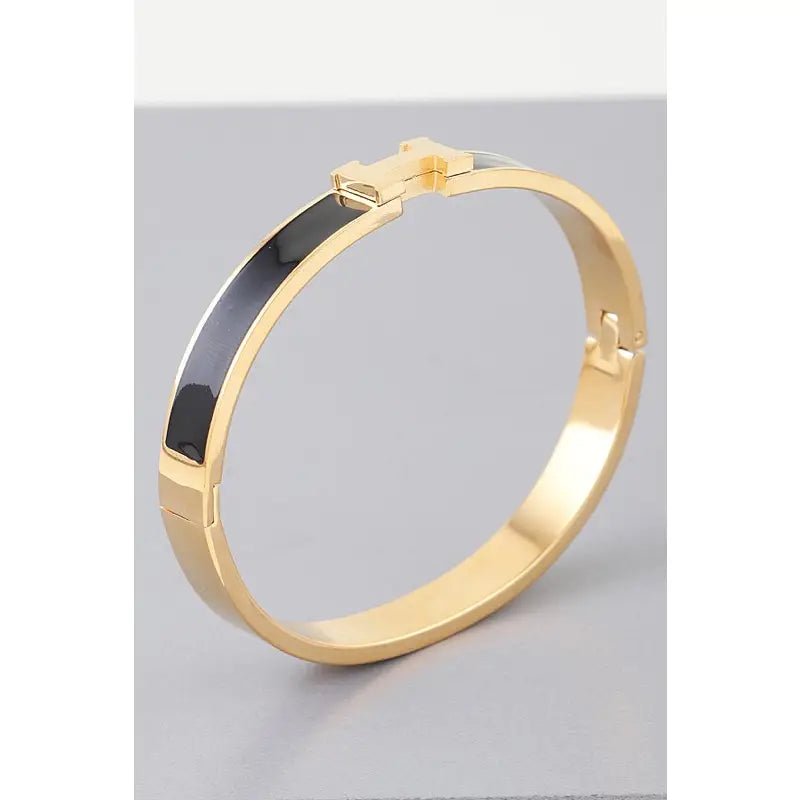 Bright H Cuff Bracelet