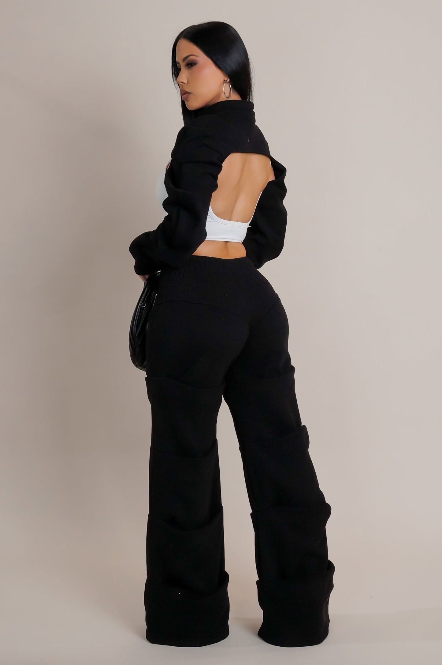 BRUSHED FLEECE SWEATSUIT SET