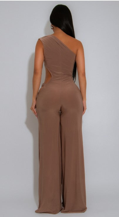 palazzo jumpsuit (Black/silver)