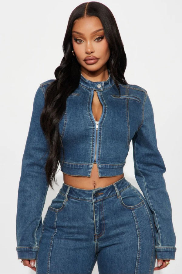 Vintage Denim Jacket Set