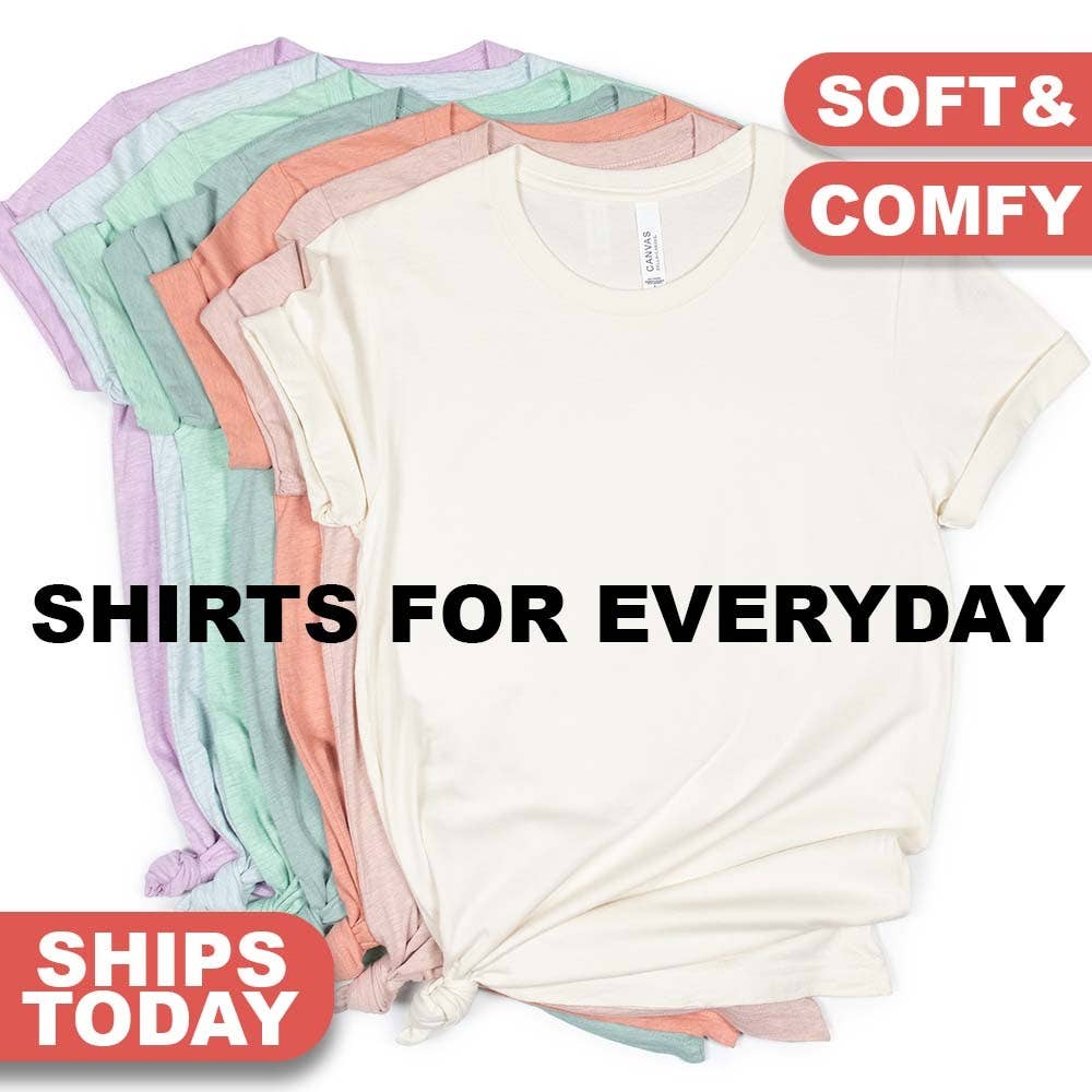 Print The Dream - Blank Shirts, Bella Canvas 3001 T-shirt, Unisex Soft Shirts