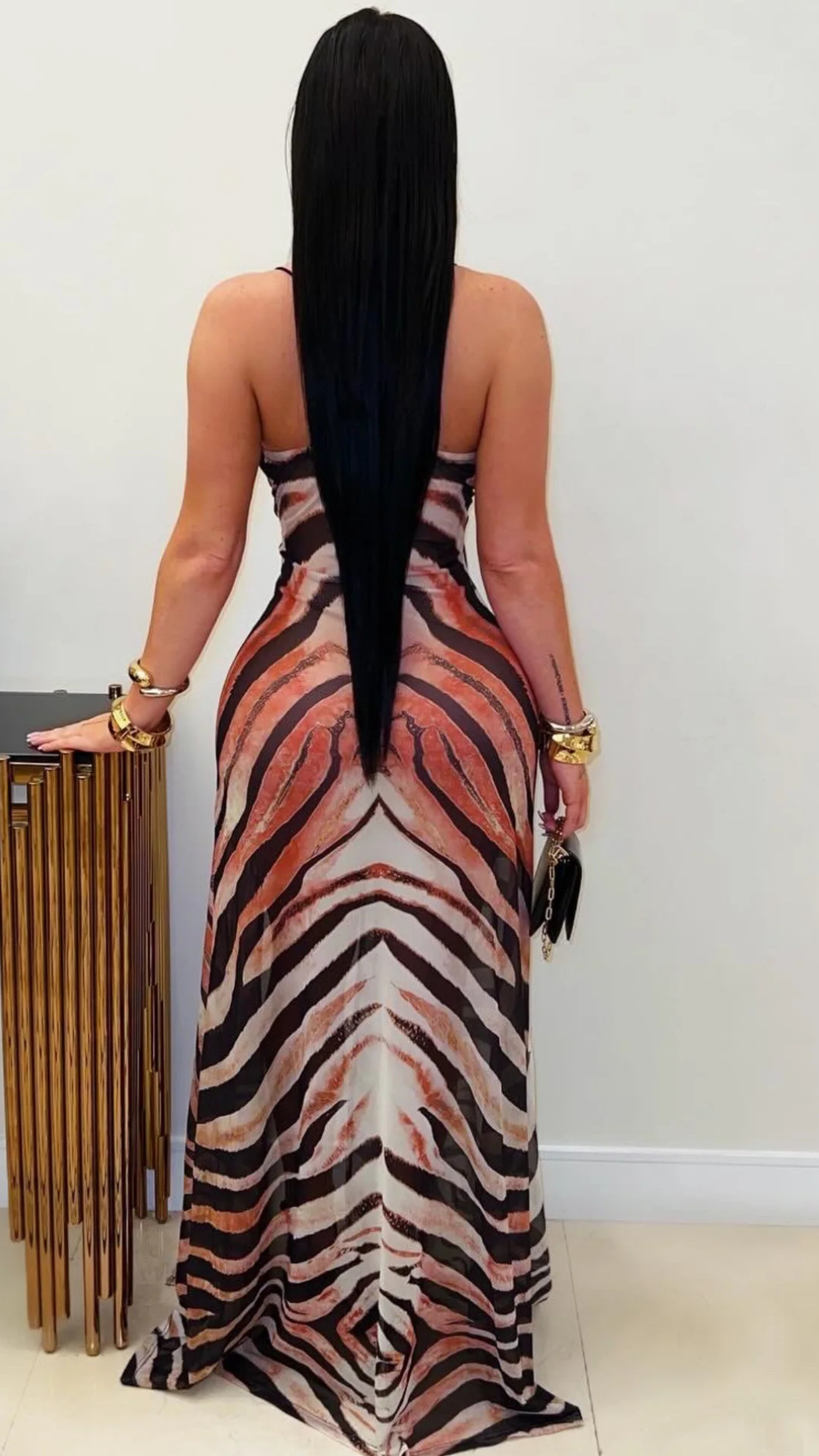 resort maxi dress (Zebra multi)