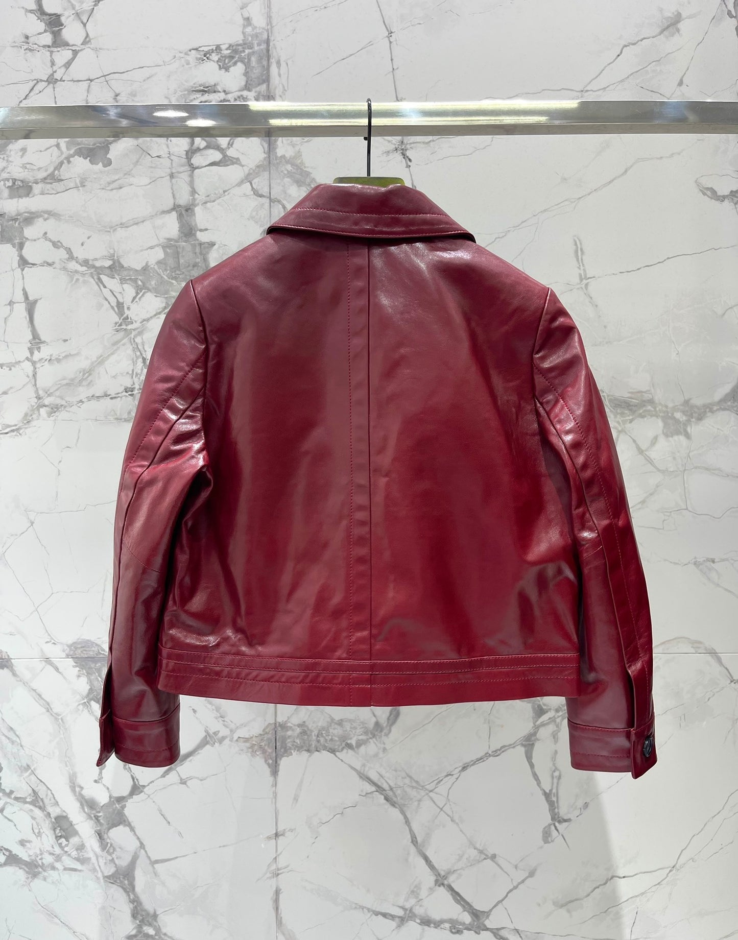 GG Red Leather Jacket