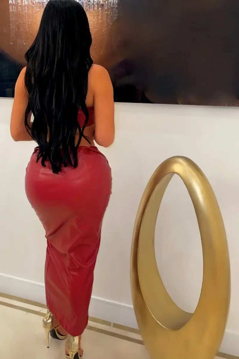 Taj Belted Skirt Set - Chic by Taj