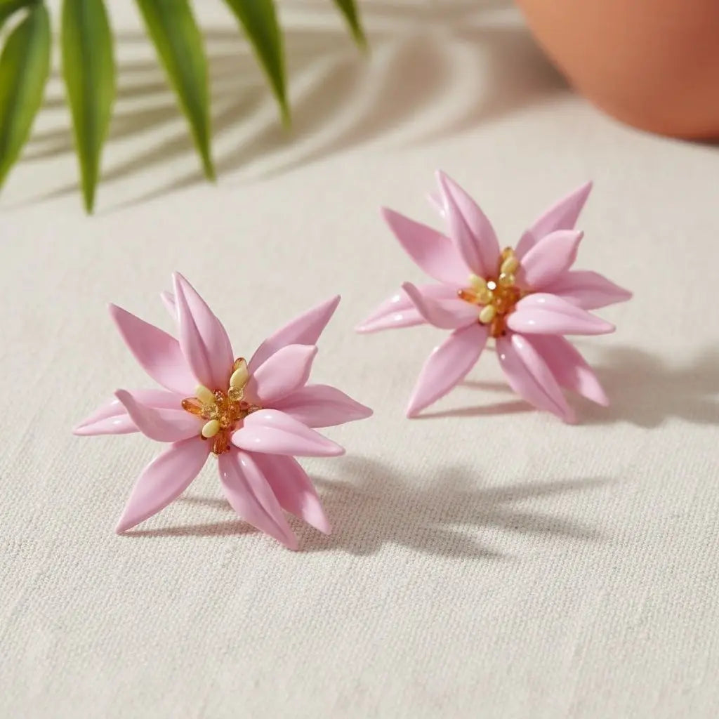 3D Flower Earrings