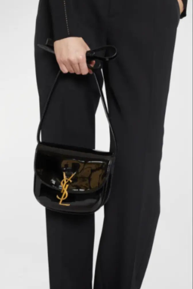 TAJ LOGO PATTENYL BAG. Look# 5 - Chic by Taj
