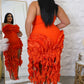 Bandage Ruffle Bustier Dress - Chic by Taj