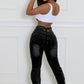 Double Waist Denim Jeans - Chic by Taj