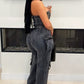 Strapless Wide Leg Denim Jumpsuit - Chic by Taj