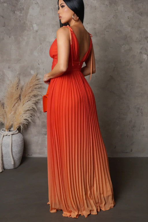 Spaghetti Strap Ombre Dress MG-45-C