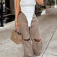 Patchwork Zipper Pants - Chic by Taj