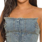 Selena Denim Corset - Chic by Taj