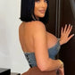 Selena Denim Corset - Chic by Taj