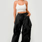 Dramatic Ruffle Drawstring Jogger Pants - Chic by Taj