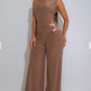 Palazzo Jumpsuit (Black/Silver) - Chic by Taj