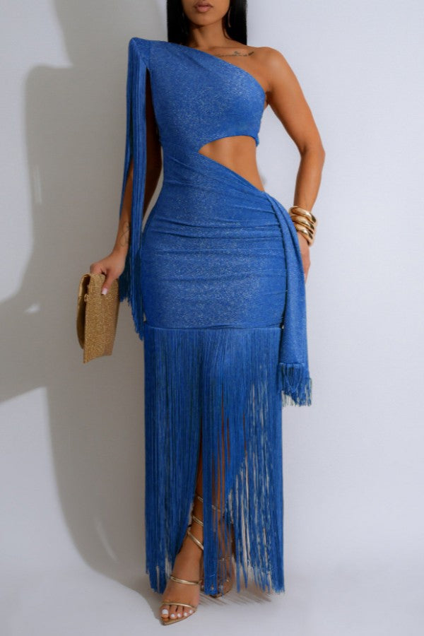 glam fringe dress