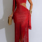 Glam Fringe Dress - Chic by Taj