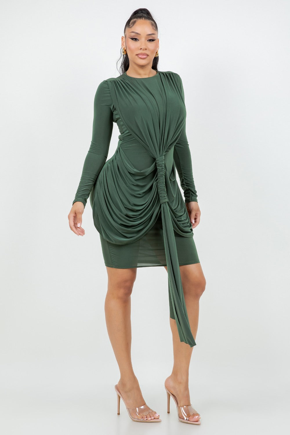 Draped Mini Dress