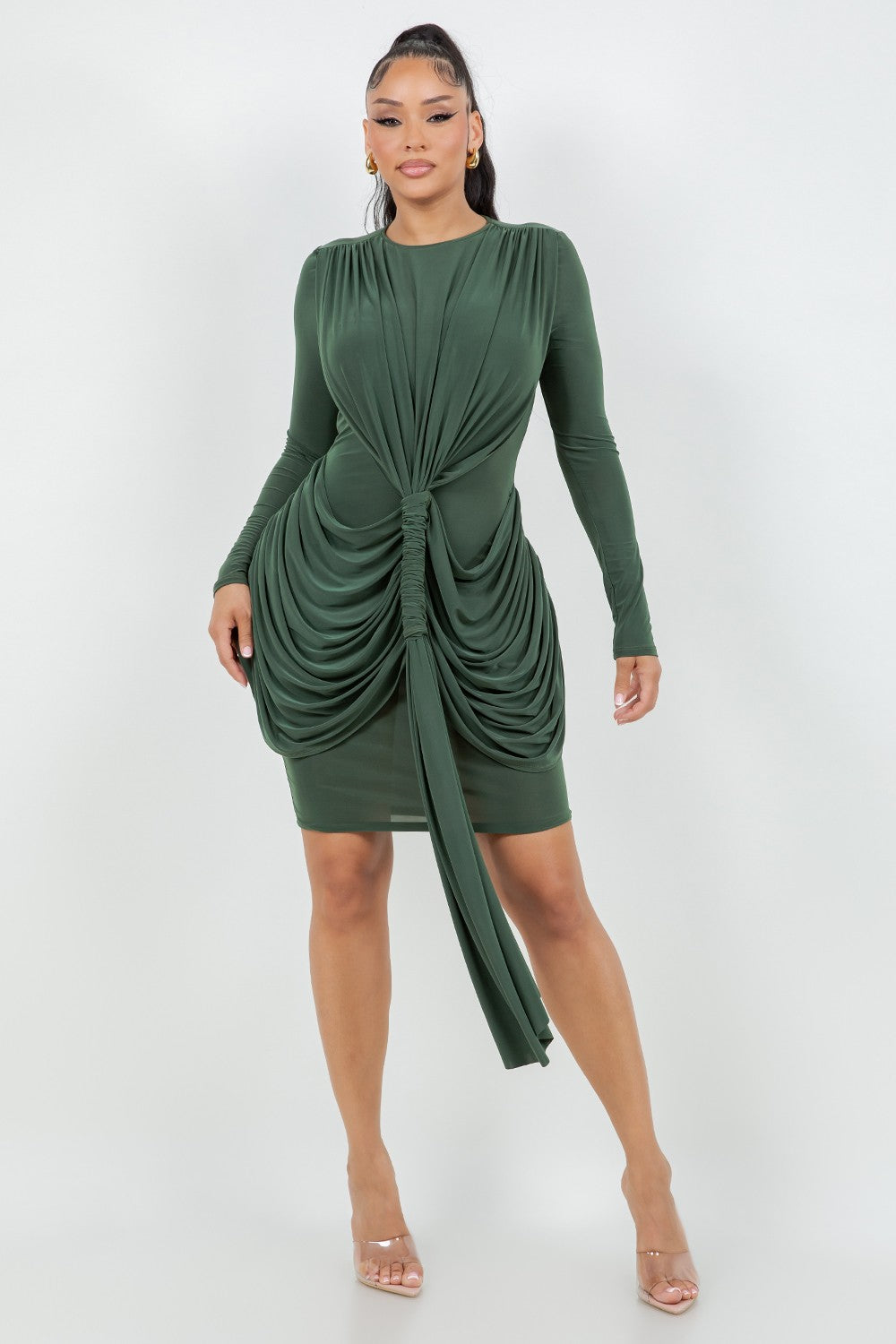 Draped Mini Dress