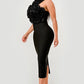 Roses Bandage Midi Dress - Chic by Taj