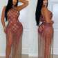 Crystal Fringe Dress - Chic by Taj