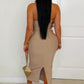Roses Bandage Midi Dress - Chic by Taj