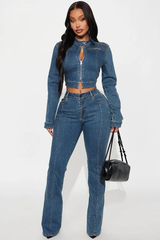 Vintage Denim Jacket Set