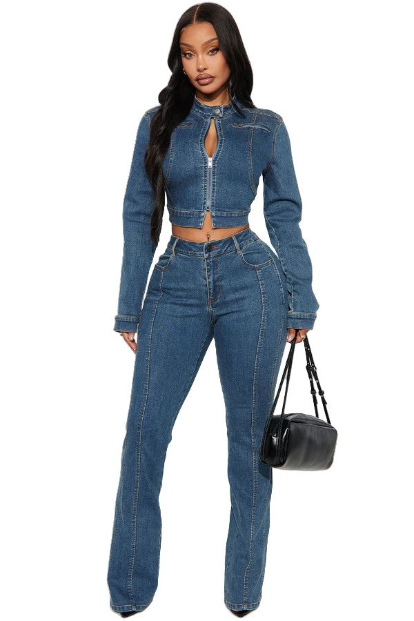 Vintage Denim Jacket Set