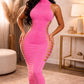 Mineral Wash Side Laser Cut Midi Dress - Chic by Taj