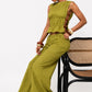 Wide Leg Linen Pants Set - Chic by Taj