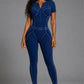 Wash Front Jumpsuit - Chic by Taj