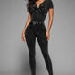 Wash Front Jumpsuit - Chic by Taj