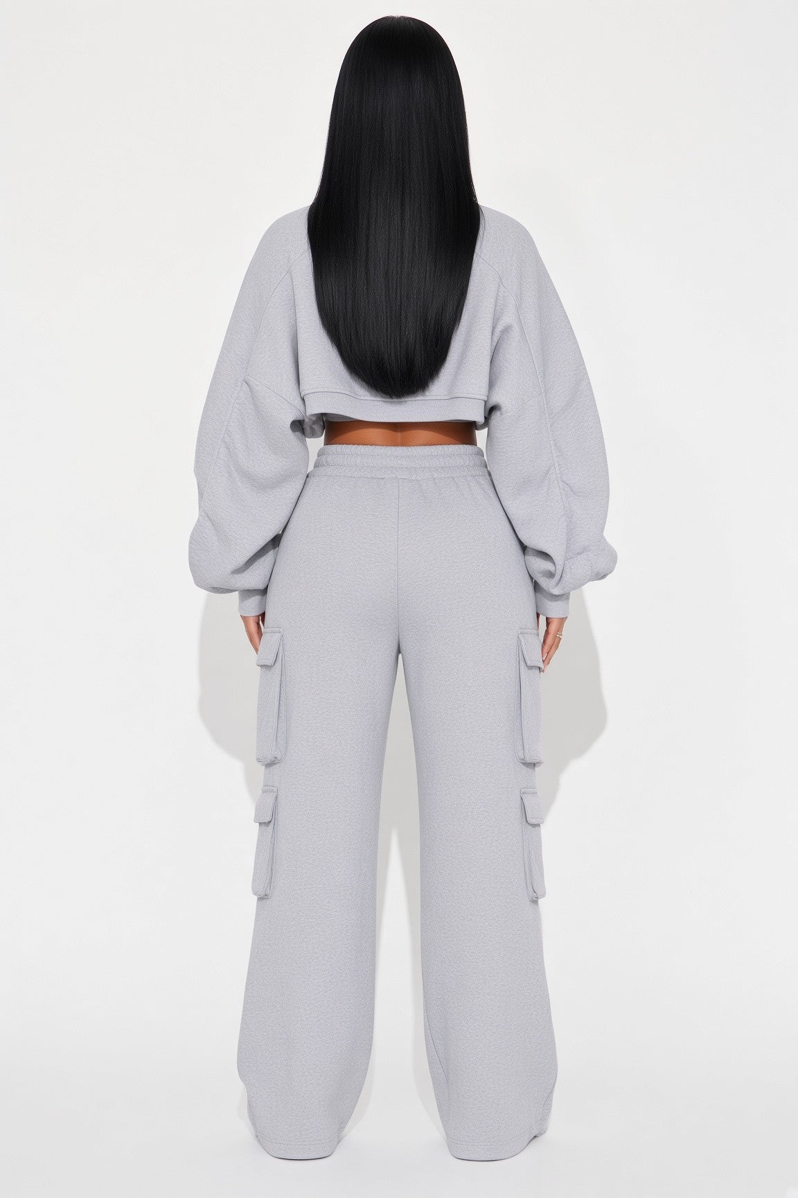 Ruched Bolero, Tank And Cargo Pants 3 Pieces