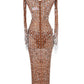 Crystal Dress (Brown/Silver) - Chic by Taj