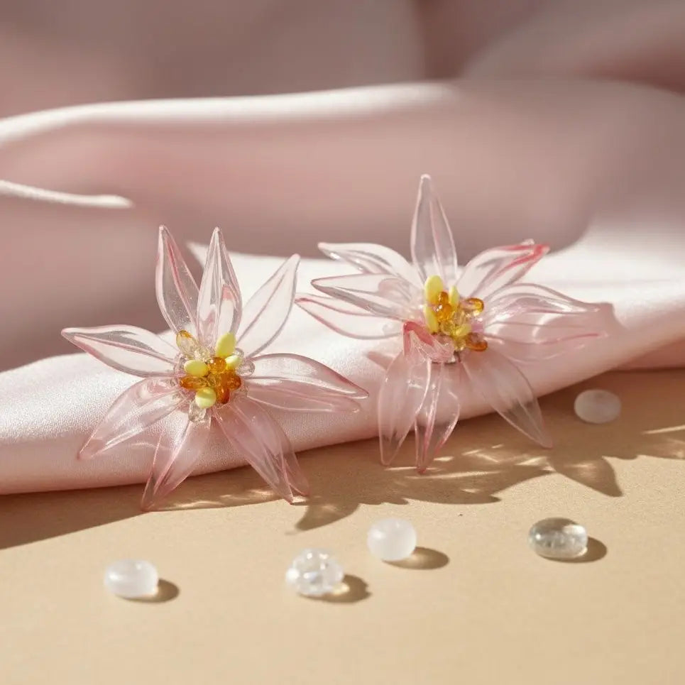 3D  Flower  Earrings