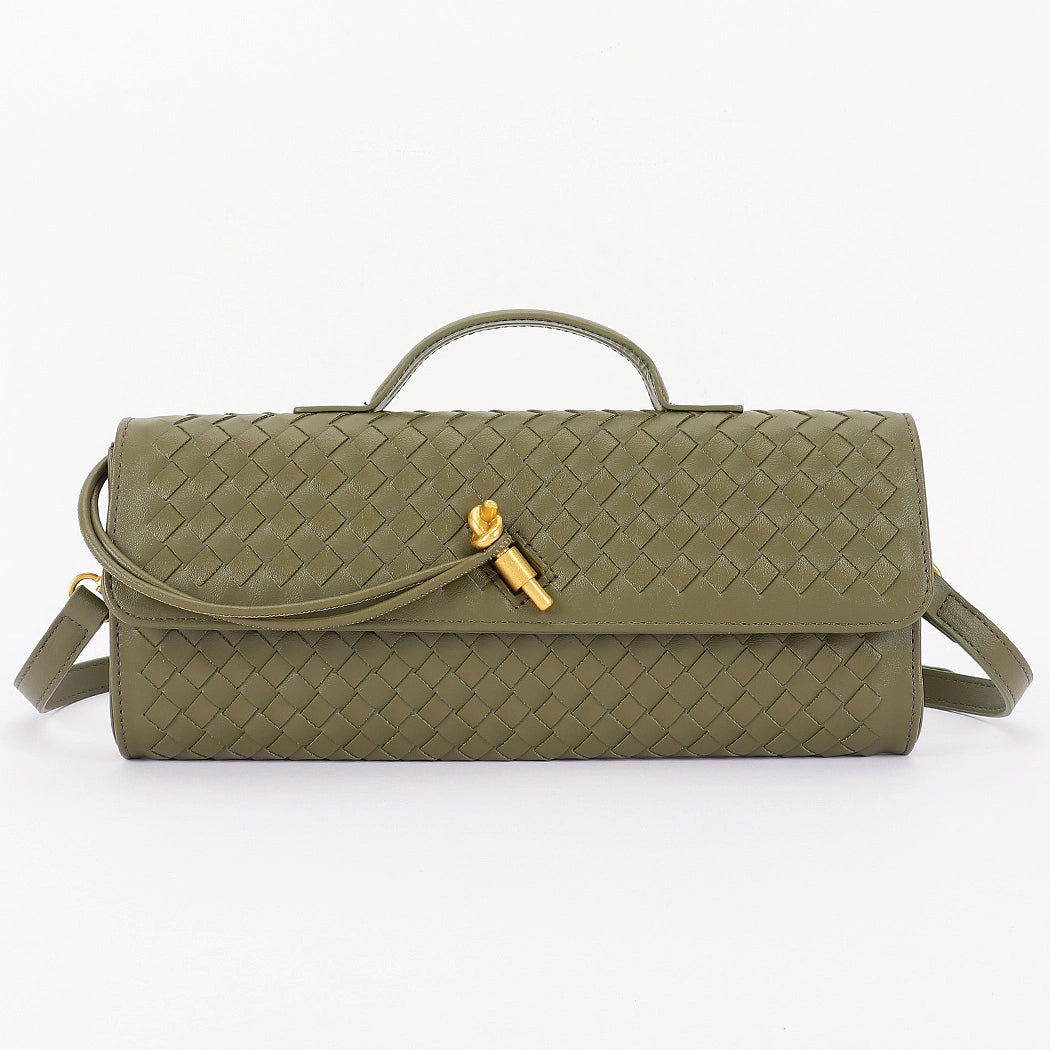 Woven Leather Handbag