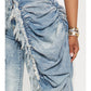 Distressed Skirt Jeans - Chic by Taj