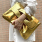 Crocodile Print Clutch with Wrist Strap - Chic by Taj