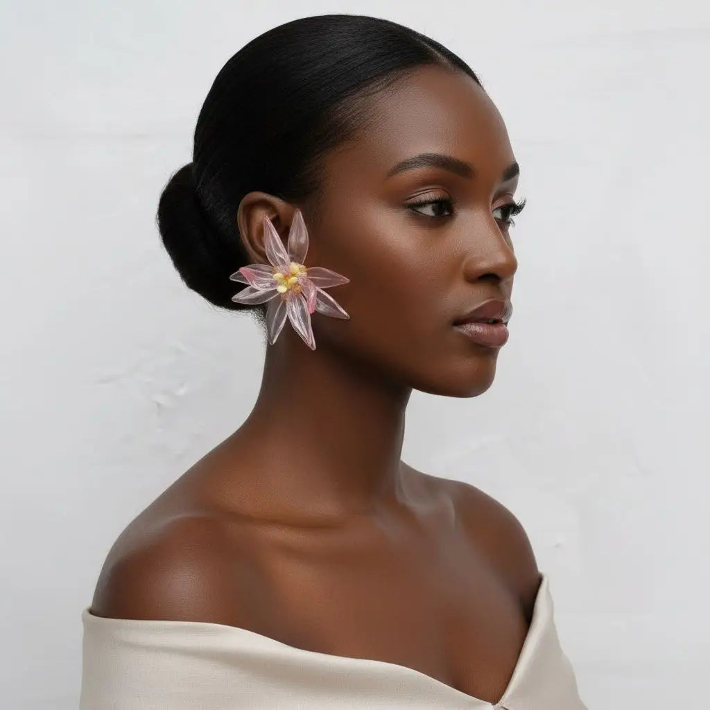 3D  Flower  Earrings