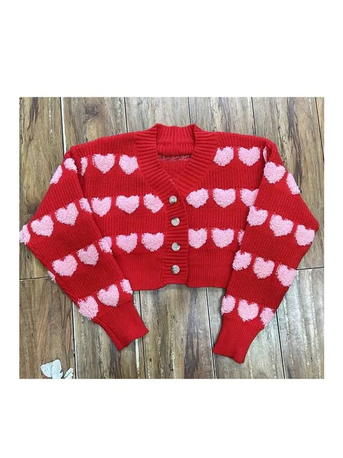 Heart Sweater Cardigan