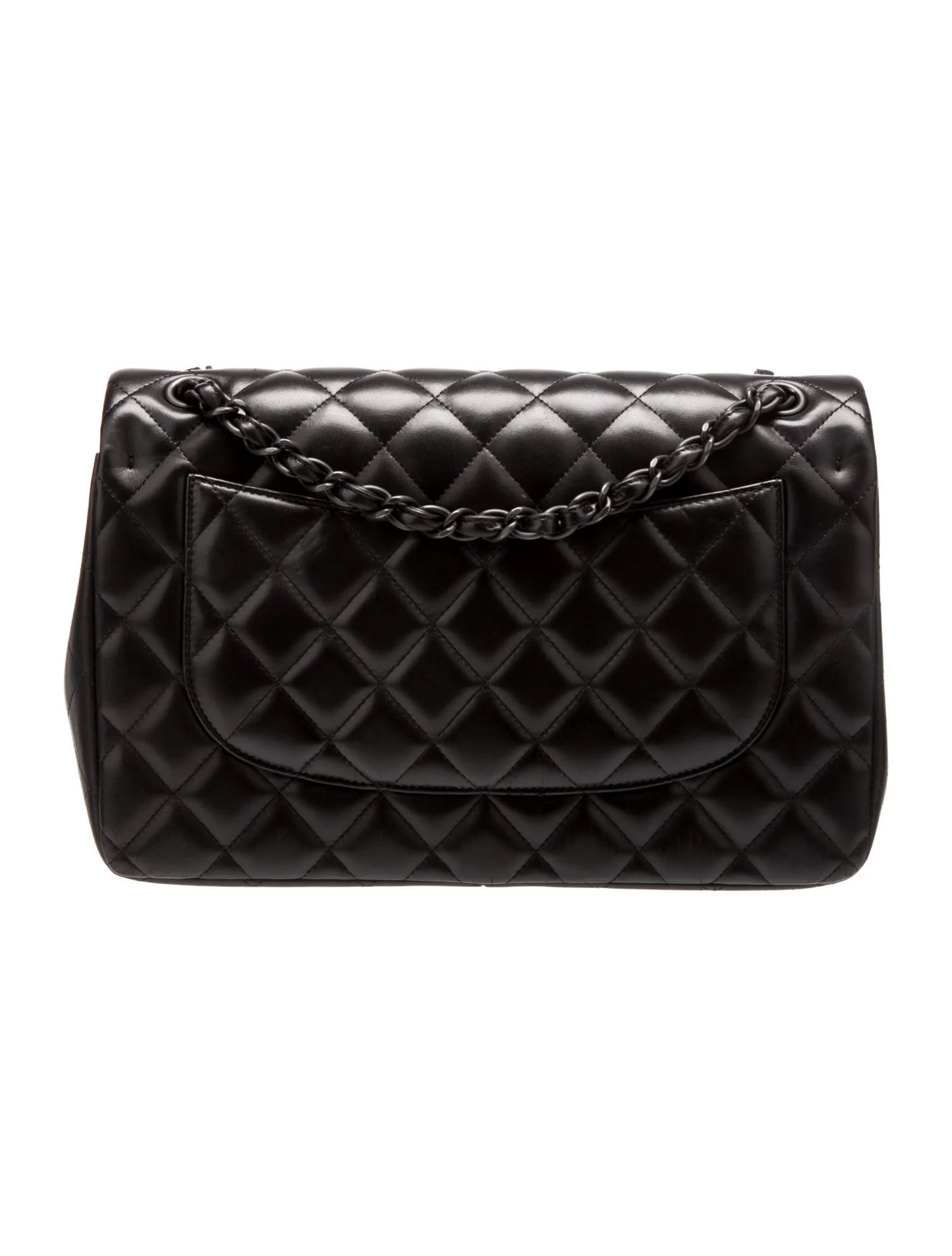 Black Double Flap Bag
