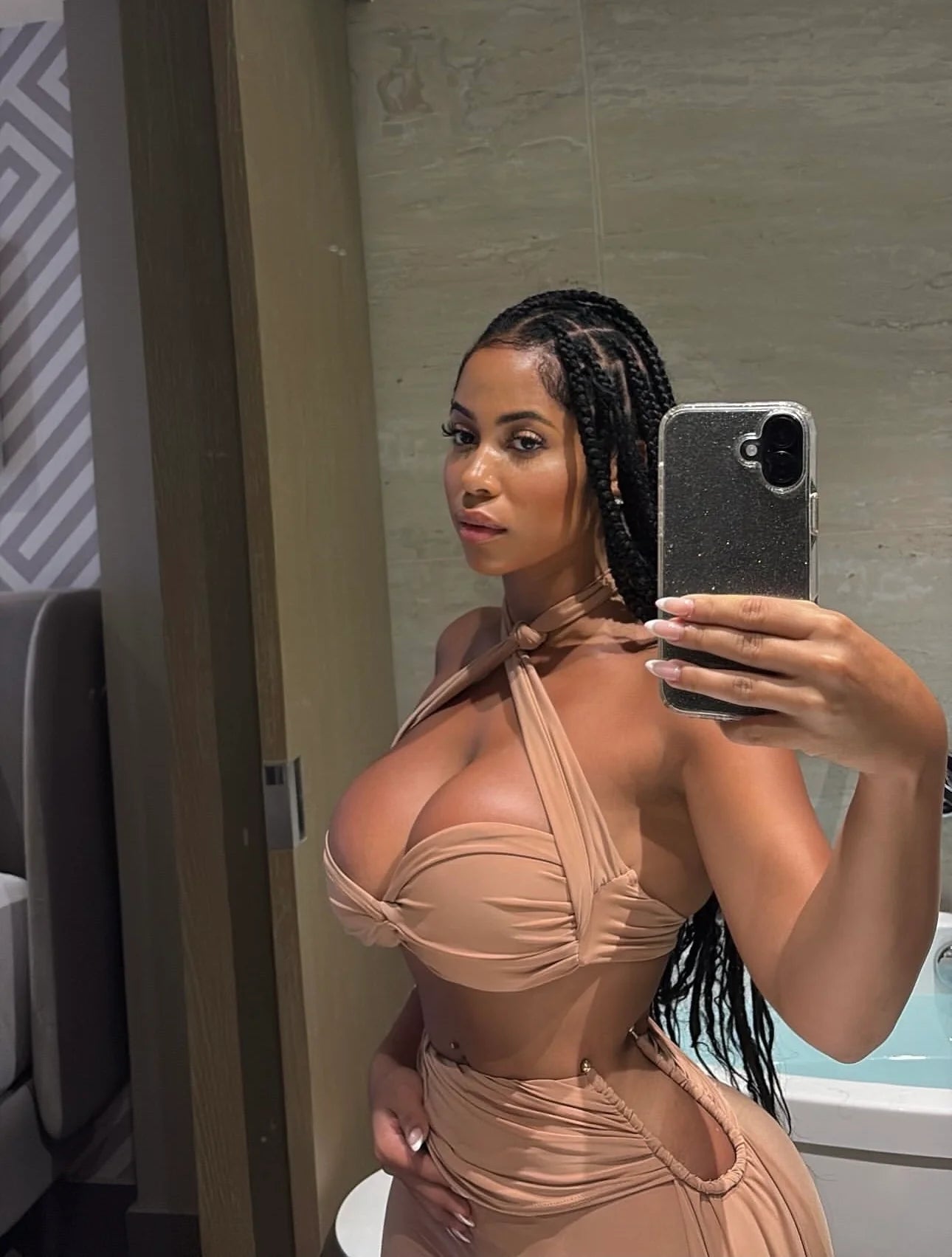 Bold And Backless Two Piece Set