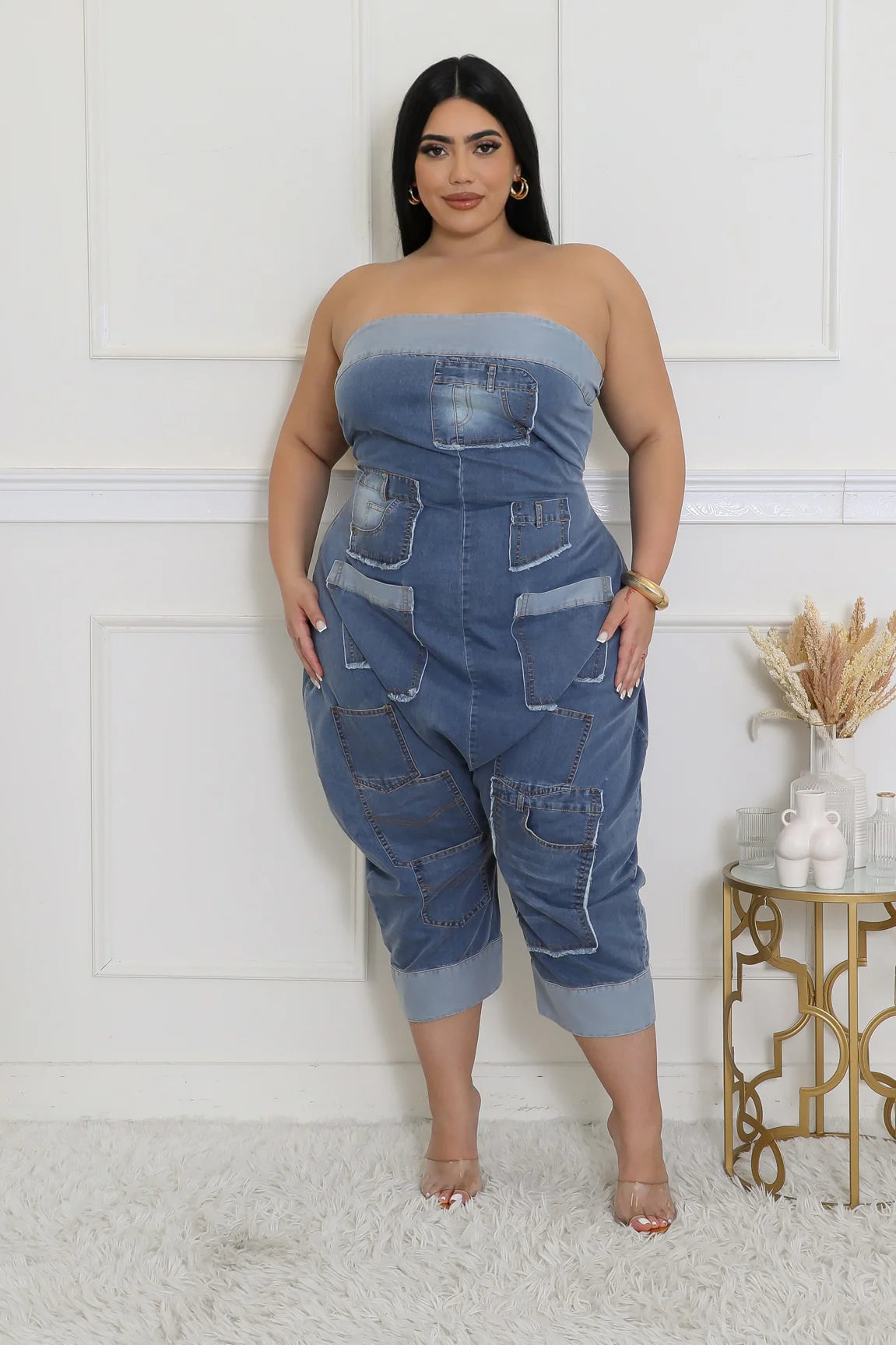 In The Mix Jumpsuit Half