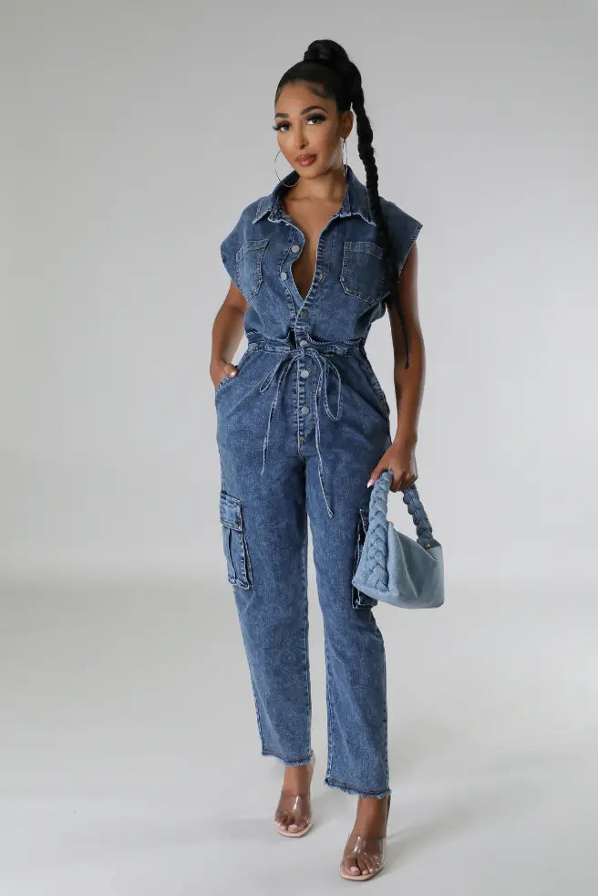 Sunset Drinks Jumpsuit.  ( SHIP NEXT DAY ) - Chic by Taj