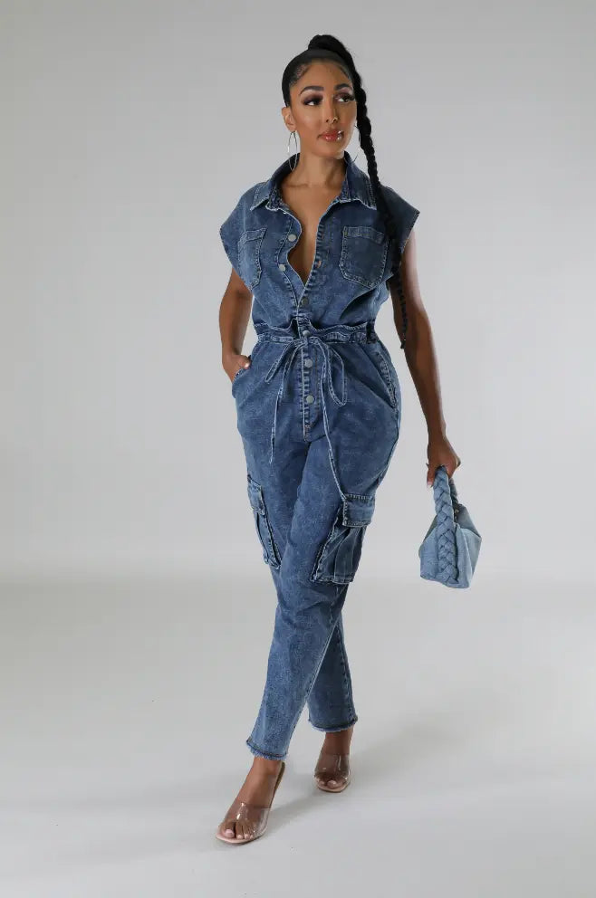 Sunset Drinks Jumpsuit.  ( SHIP NEXT DAY ) - Chic by Taj