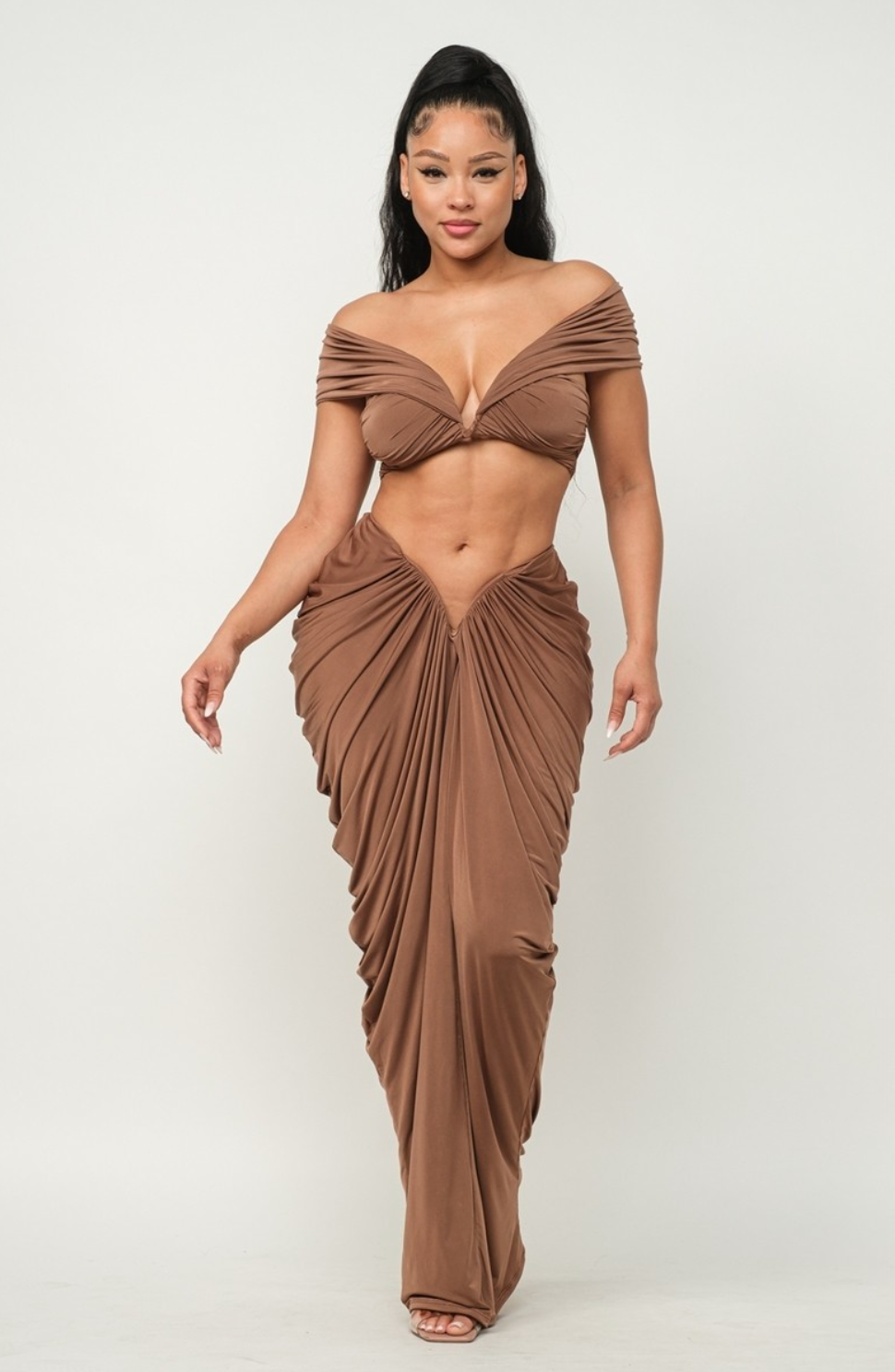 TAJ OFF SHOULDER SET  ( Ship next day ) - Chic by Taj