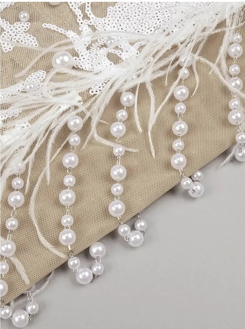 TAJ SEQUIN CAPE MAXI GOWN - Chic by Taj