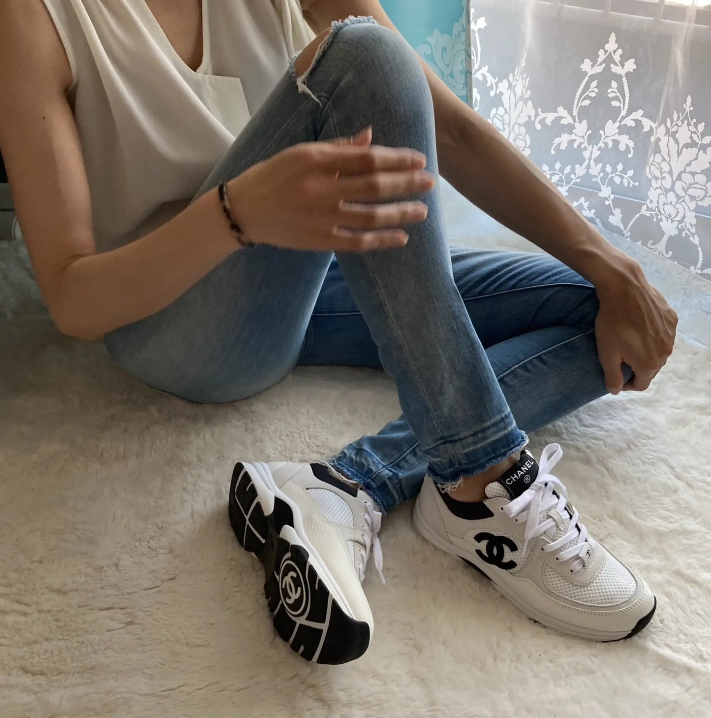 TAJ KNIT & SUEDE SNEAKERS - Chic by Taj