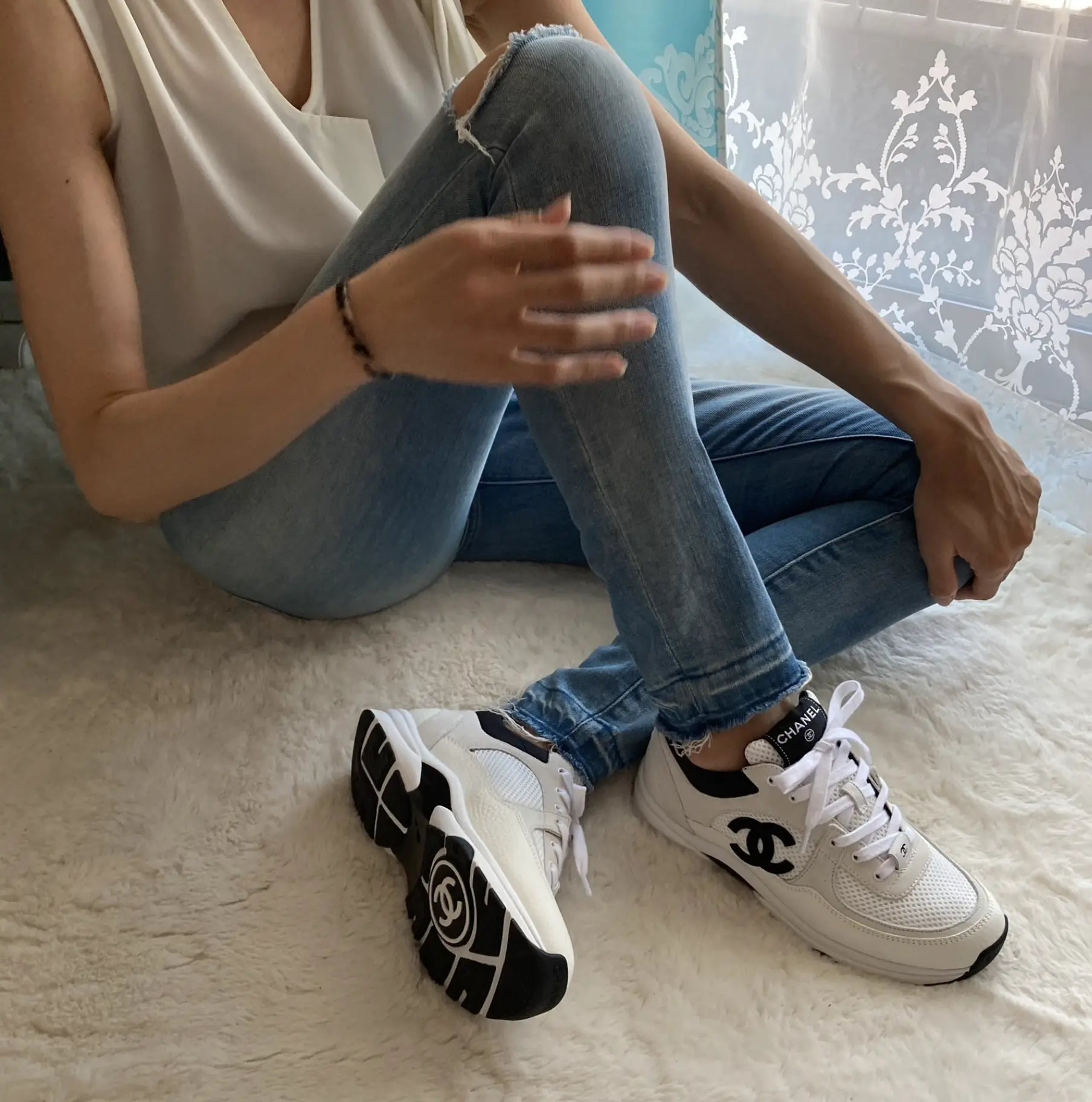 TAJ KNIT & SUEDE SNEAKERS - Chic by Taj